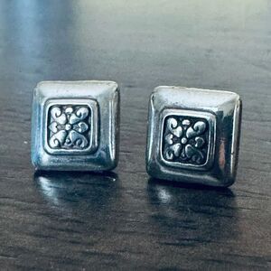 Brighton Silver Square Stud Earrings